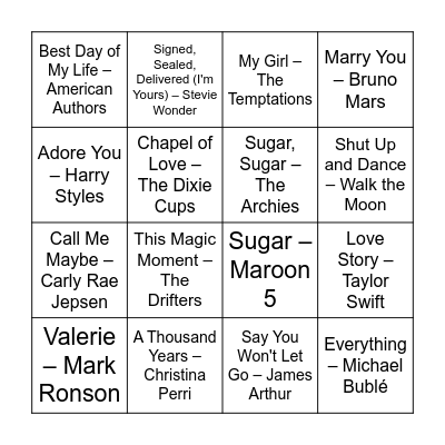 She found her honey! Bingo Card