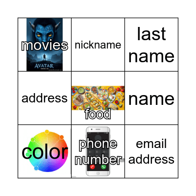 Interchange Intro Unit 1 Bingo Card