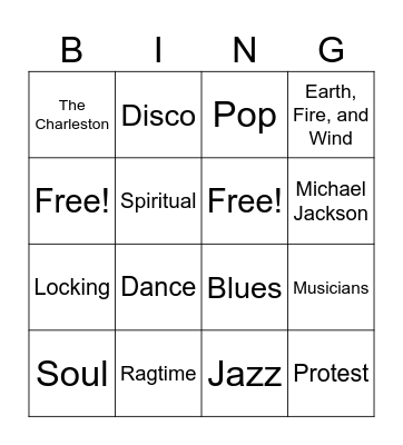 BINGO! Bingo Card