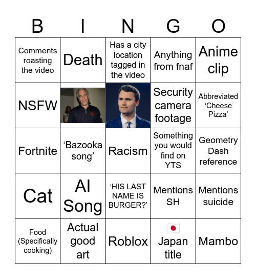 Reels bingo Card