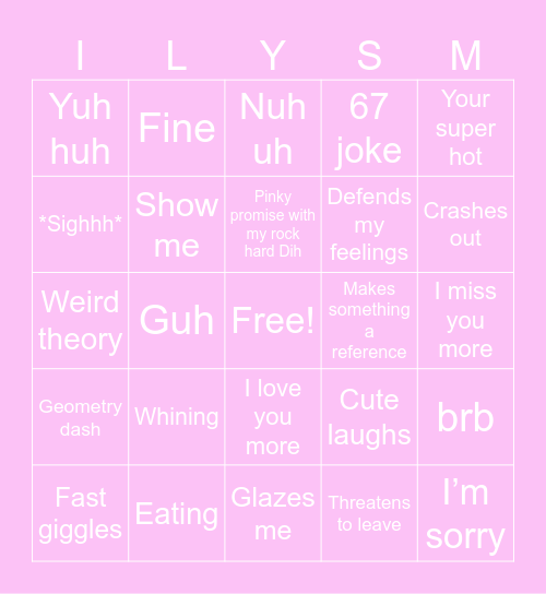 Babe bingo Card