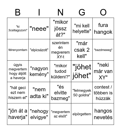TFT duo bingo Card