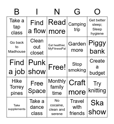 2026 Bingo Card