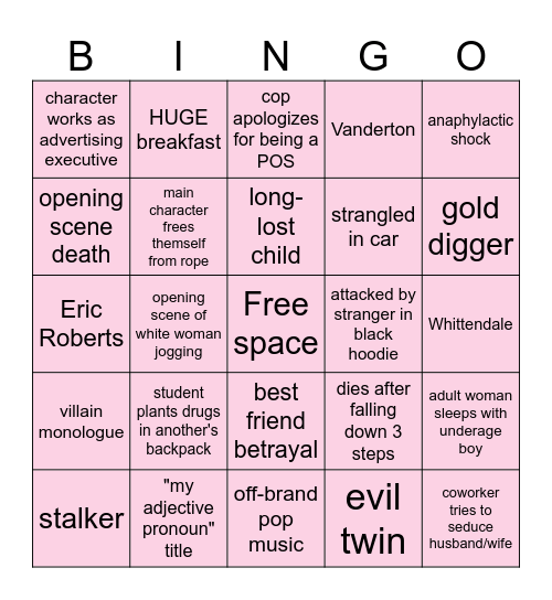 Lifetime bingo board Bingo Card