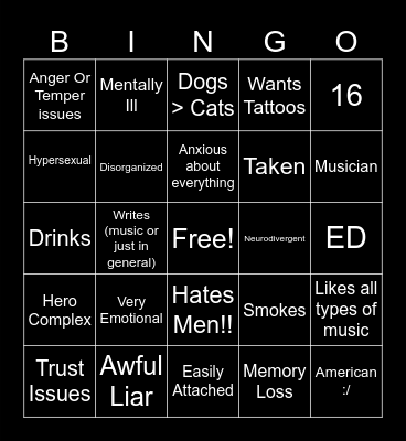 Gene Bingo!! Bingo Card
