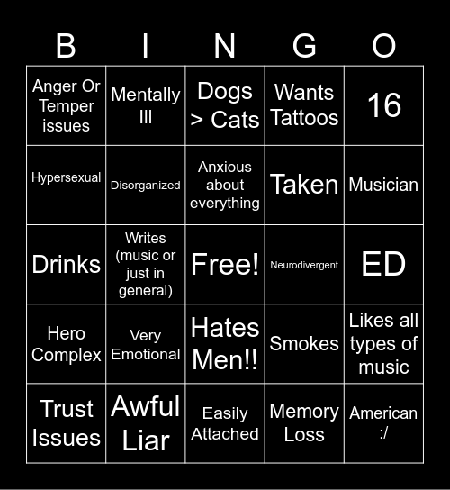 Gene Bingo!! Bingo Card