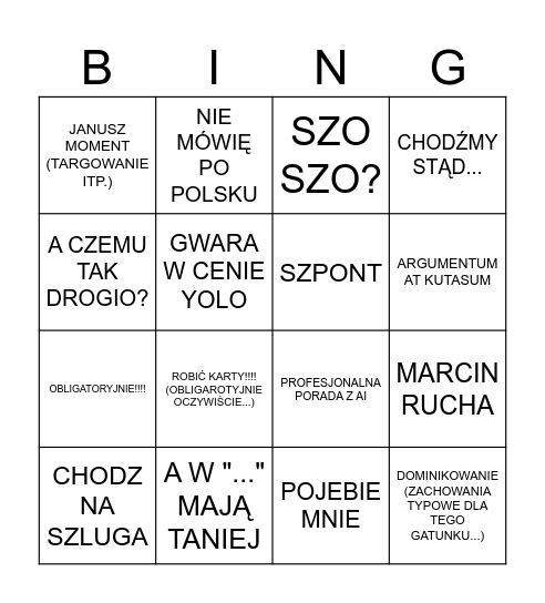 MM BINGO BETA TANGO 2.0 Bingo Card