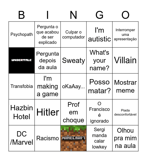 2026 Interaction Special Bingo Card