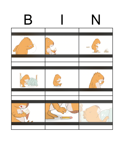 Capibara y el lápiz Bingo Card