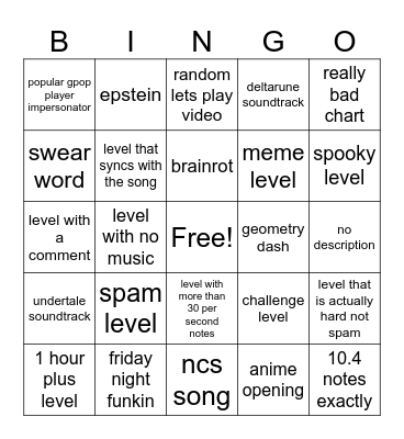 gpop io recent tab Bingo Card