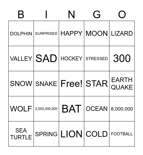 ASL CLUB (FEB 25)- ALL VOCABULARY Bingo Card