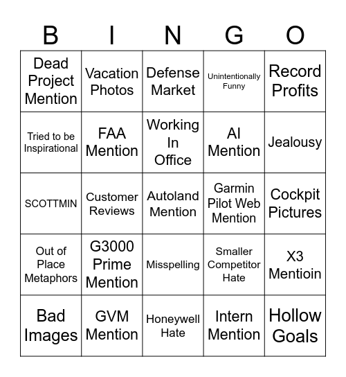 All Hands Q1 2026 Bingo Card