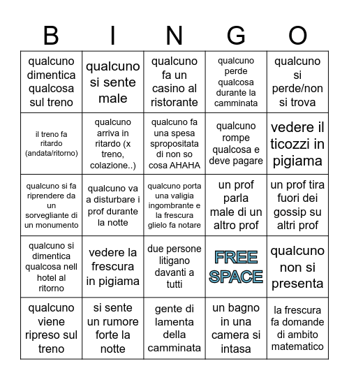BINGO RAVENNAAA Bingo Card