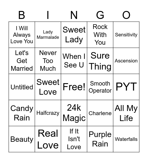 AABA R&Bingo Card
