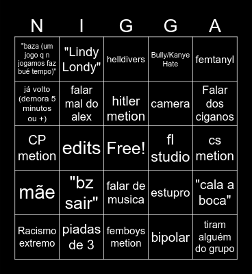 ANSELMO BINGO Card