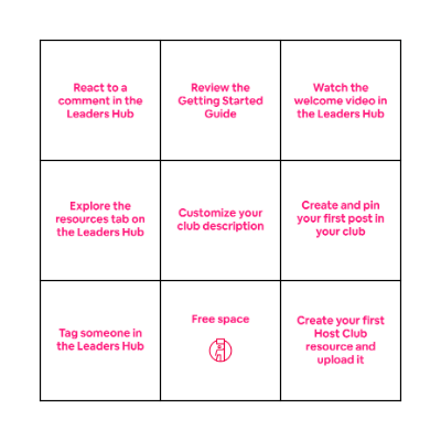 Community Leader Bingo - EN Bingo Card