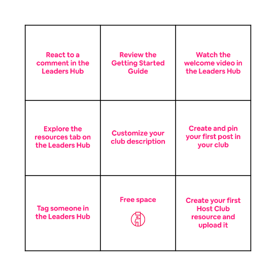 Community Leader Bingo - EN Bingo Card