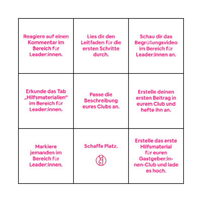 Community Leader Bingo - DE Bingo Card