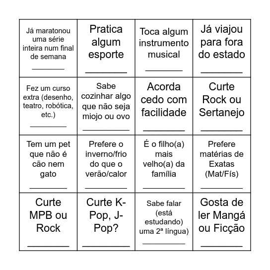 Redes 1 Bingo Card