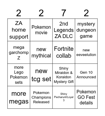 Untitled Bing Bingo Card