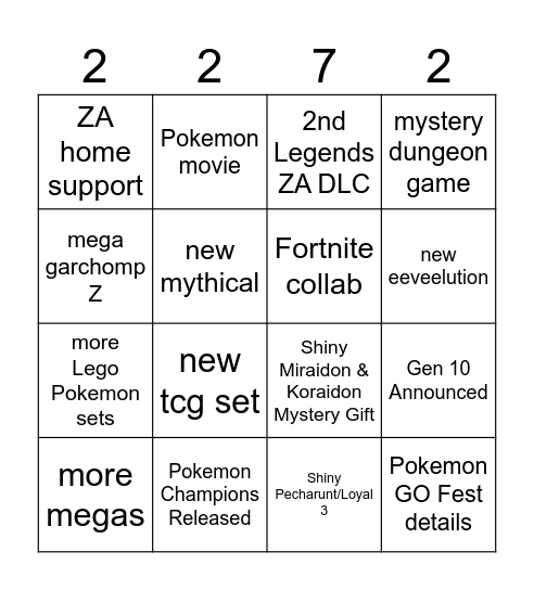 Untitled Bing Bingo Card