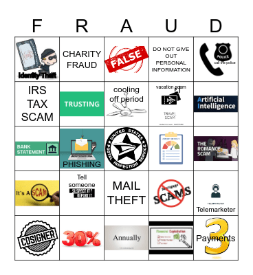 FRAUD Bingo Card