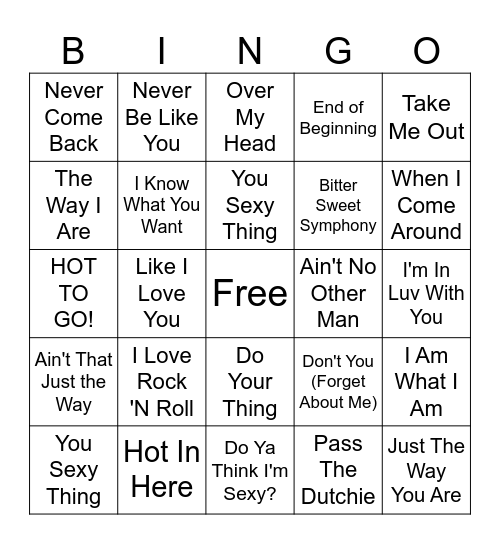 Round 3 Bingo Card
