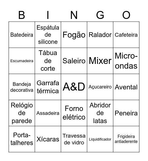 ANA & DANIEL Bingo Card