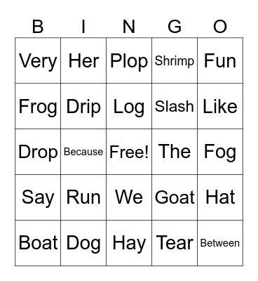 Koalas Bingo Card