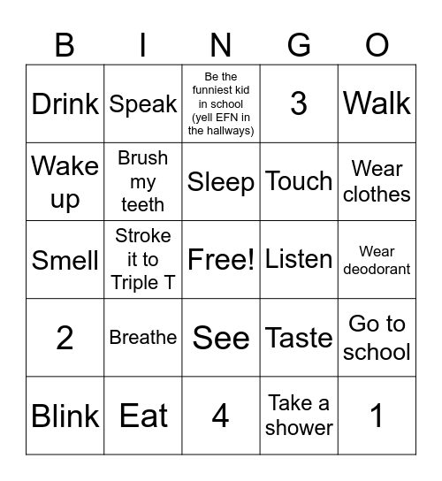 2026 Resolution Bingo Card
