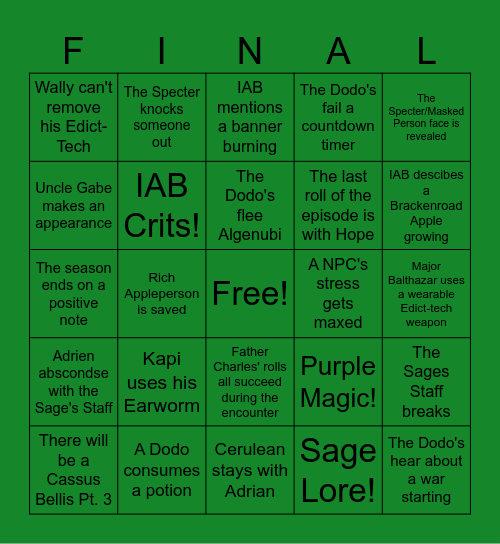 2.17 Cassus Belli pt. 2 Bingo Card