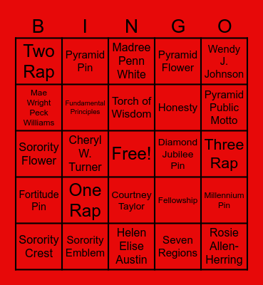 Day 3 Bingo Card