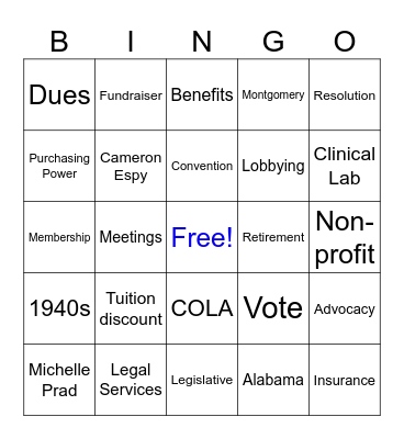 ASEA BINGO! Bingo Card