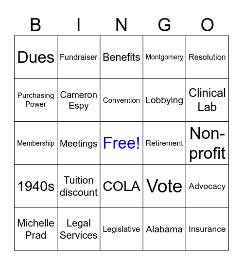 ASEA BINGO! Bingo Card