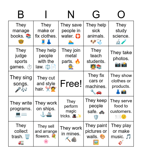 60 Answers 31-60 Bingo Card