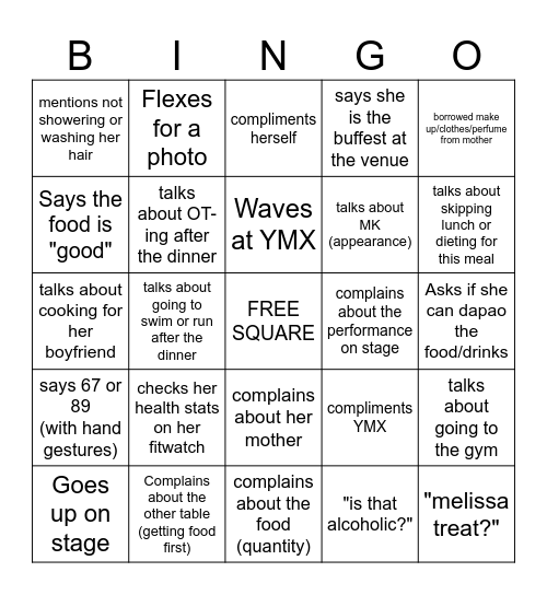 ZZF BINGO Card