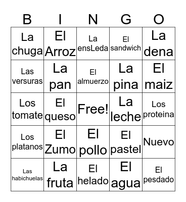 BINGO Card