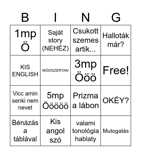 BINGÖÖÖÖÖÖÖÖÖ Bingo Card