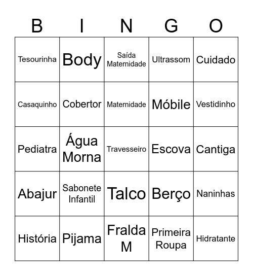 Bingo Sem Título Bingo Card