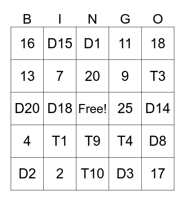 SAD - Spaßspiel Bingo Card