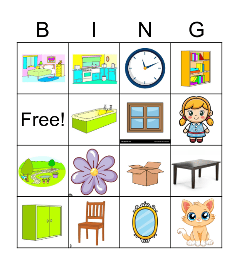 at home - starters - part one Bingo Card