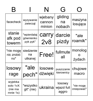 Daniel bingo Card