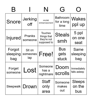 Drumheller Bingo Card