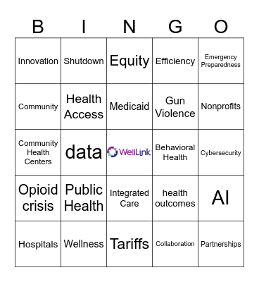 WellLink SOTU Bingo Card