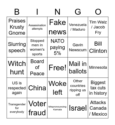 Let's light this candle Bingo Card