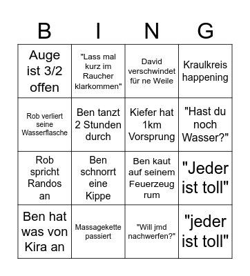 Gotec Psychose Bingo Card