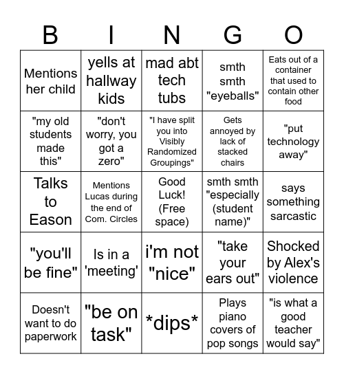 ~202W0ng B1ng0 - Incomplete Bingo Card