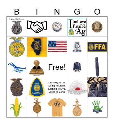 FFA Bingo Card