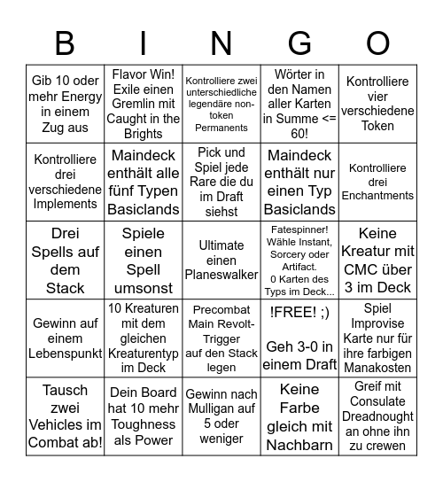 Suspend7 AER Bingo - Hard Mode Bingo Card