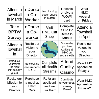 HMC BINGO! Bingo Card